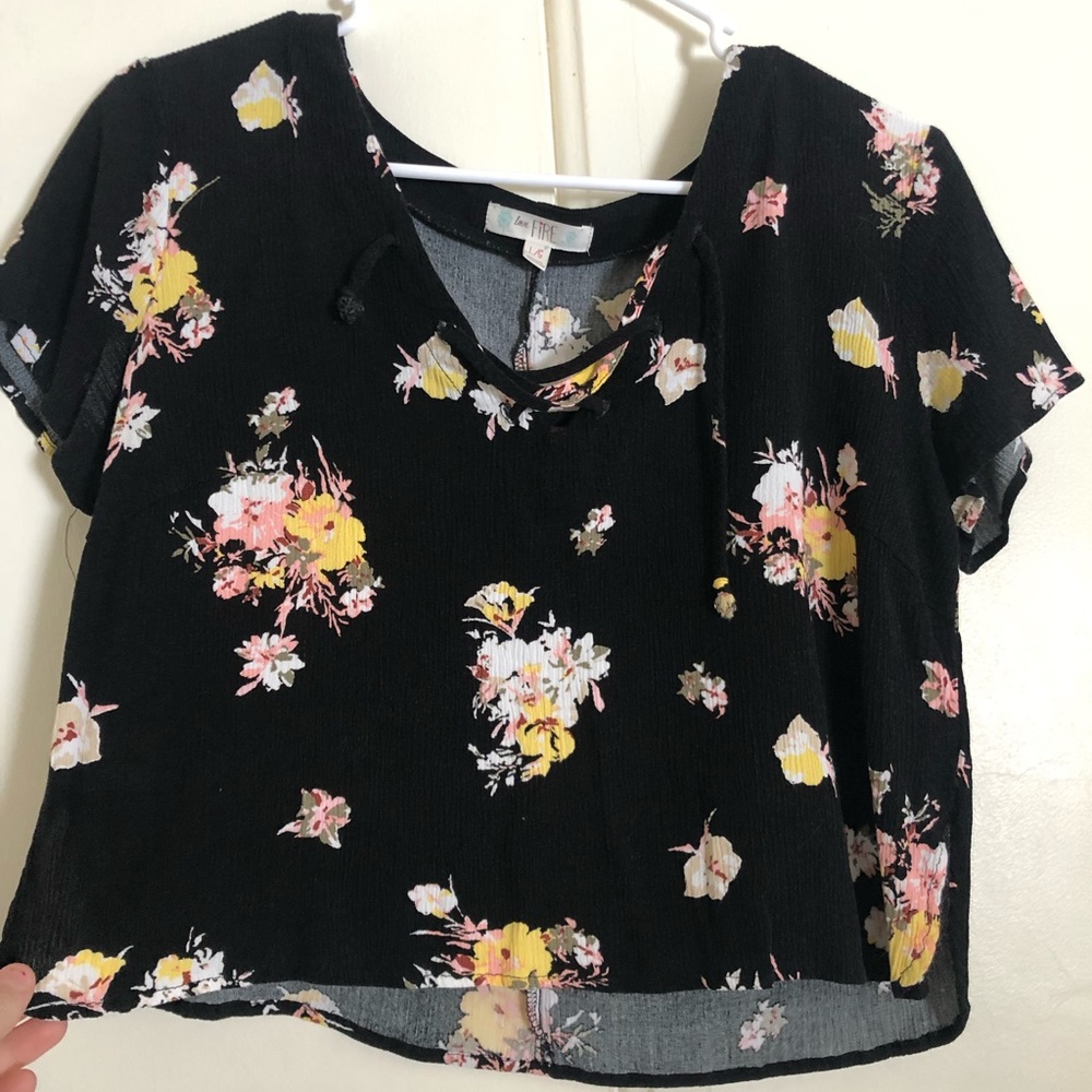 Floral crop top